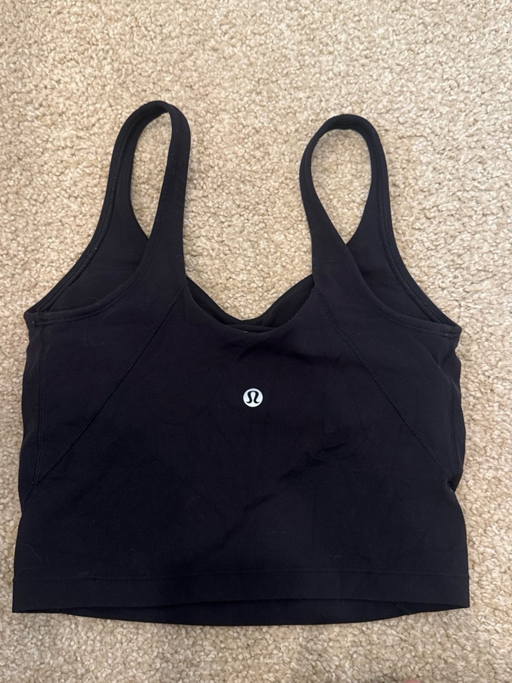 lululemon align tank Black Athletic Strap Sports Bra